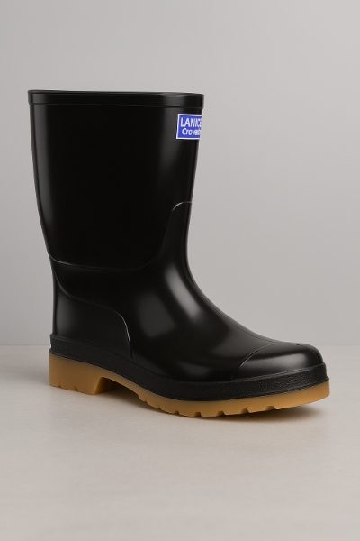 Bota caña media negra 7757